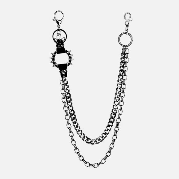 23" Strong Leash Thick Wallet Key Chain Biker Trucker Jean Keychain 2 Layers - Picture 1 of 5